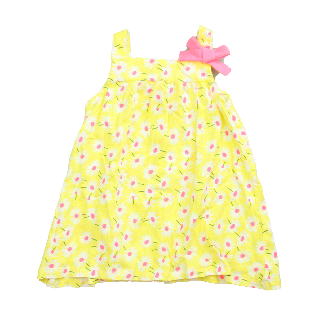 Du Pareil Girls Yellow | Pink Dress size: 24 Months